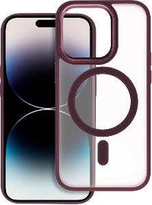 Matte Mag Cover MagSafe Apple iPhone 15 Pro plum red
