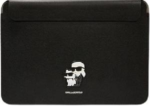 Puzdro Karl Lagerfeld na notebook 13/14  KLCS14SAKCPMK Saffiano Karl and Choupette NFT Computer Sleeve čierne